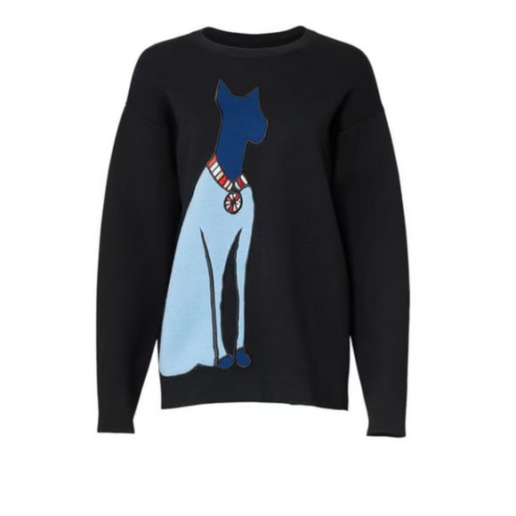 GREY Jason Wu oversized sweater  embroidered cat - Picture 3 of 4